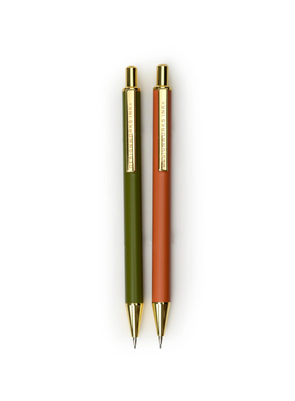Mechanical Pencils in Army Green & Chilli from Designworks Ink