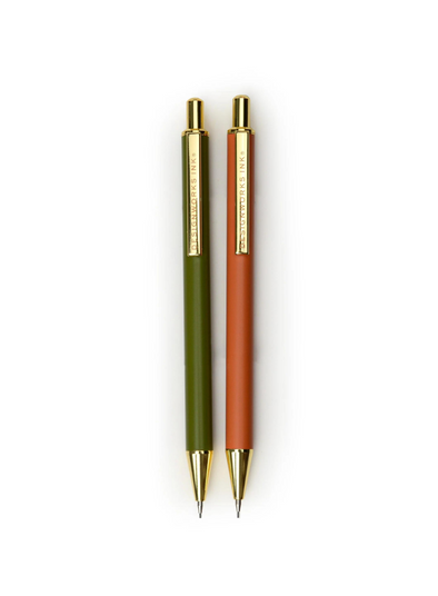 Mechanical Pencils in Army Green & Chilli from Designworks Ink