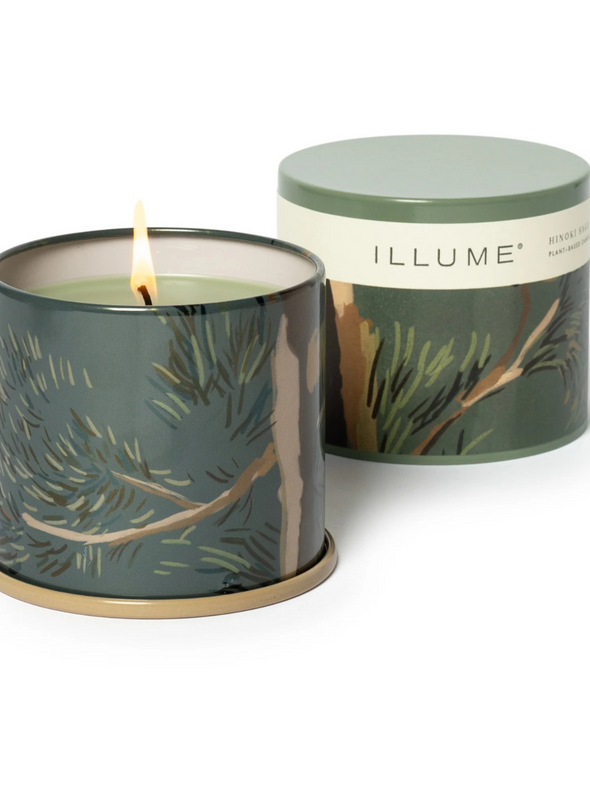 Hinoki Sage Vanity Tin Candle Green 50 Hours from Illume