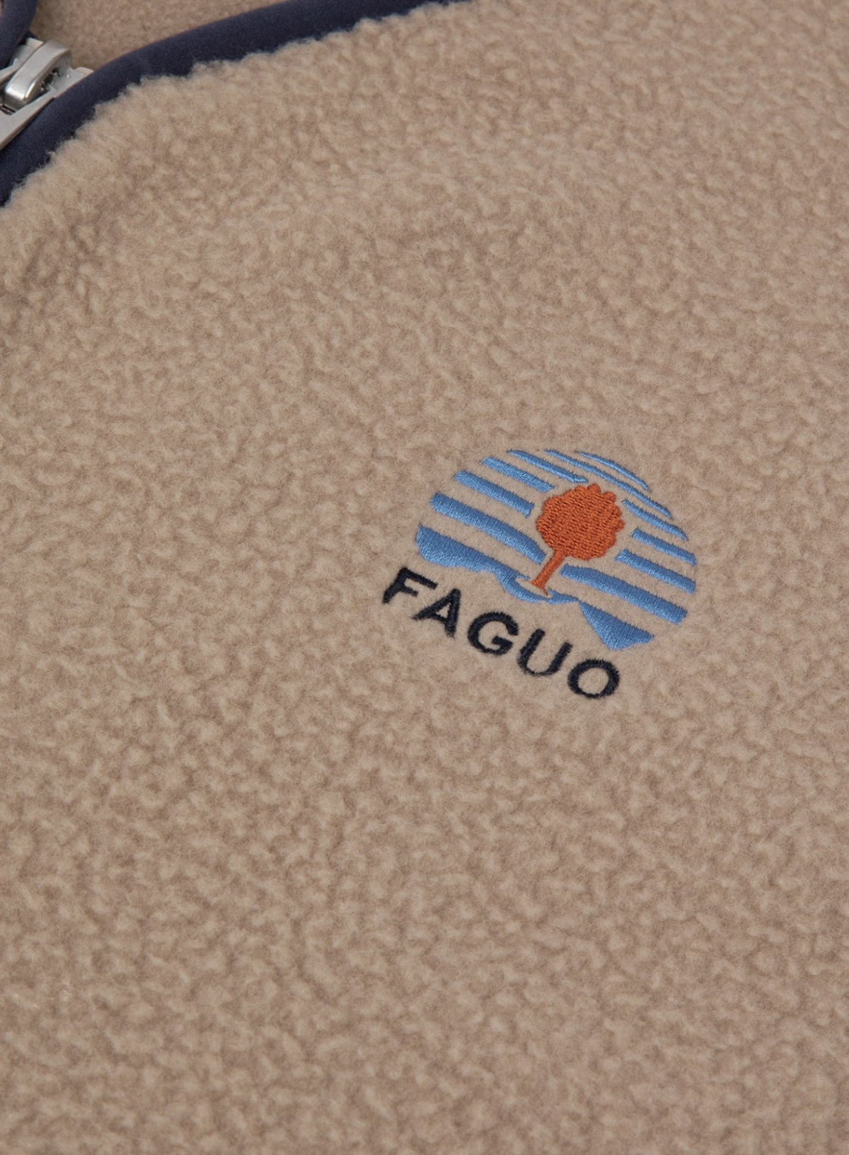 Teillay Fleece Gilet in Beige from Faguo