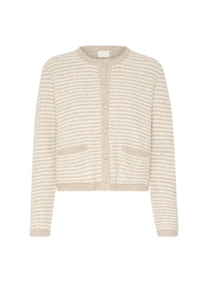 Ellery Knit Cardigan in Ch/Feather Gray from Kaffe