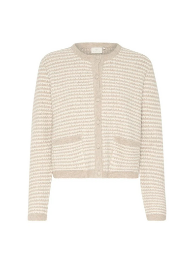 Ellery Knit Cardigan in Ch/Feather Gray from Kaffe