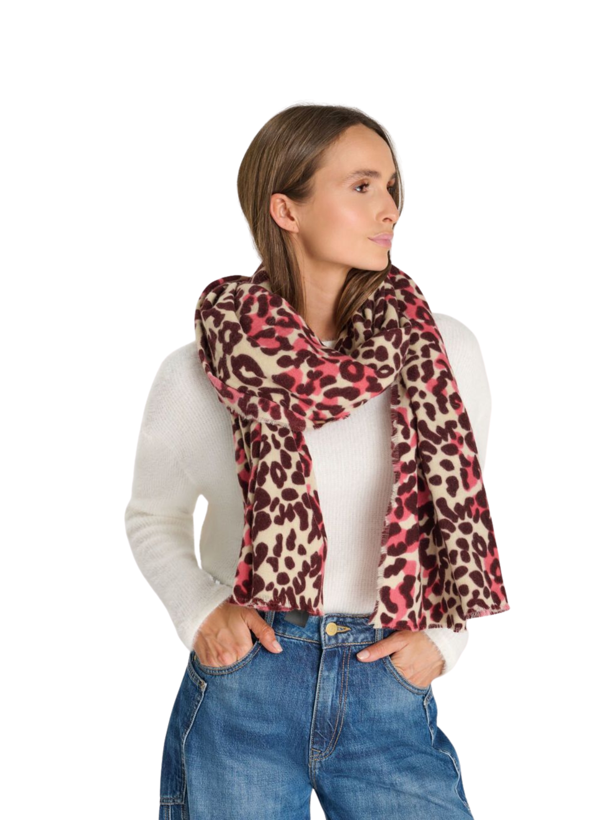 Le Temps des Cerises Rhys Scarf Burgundy