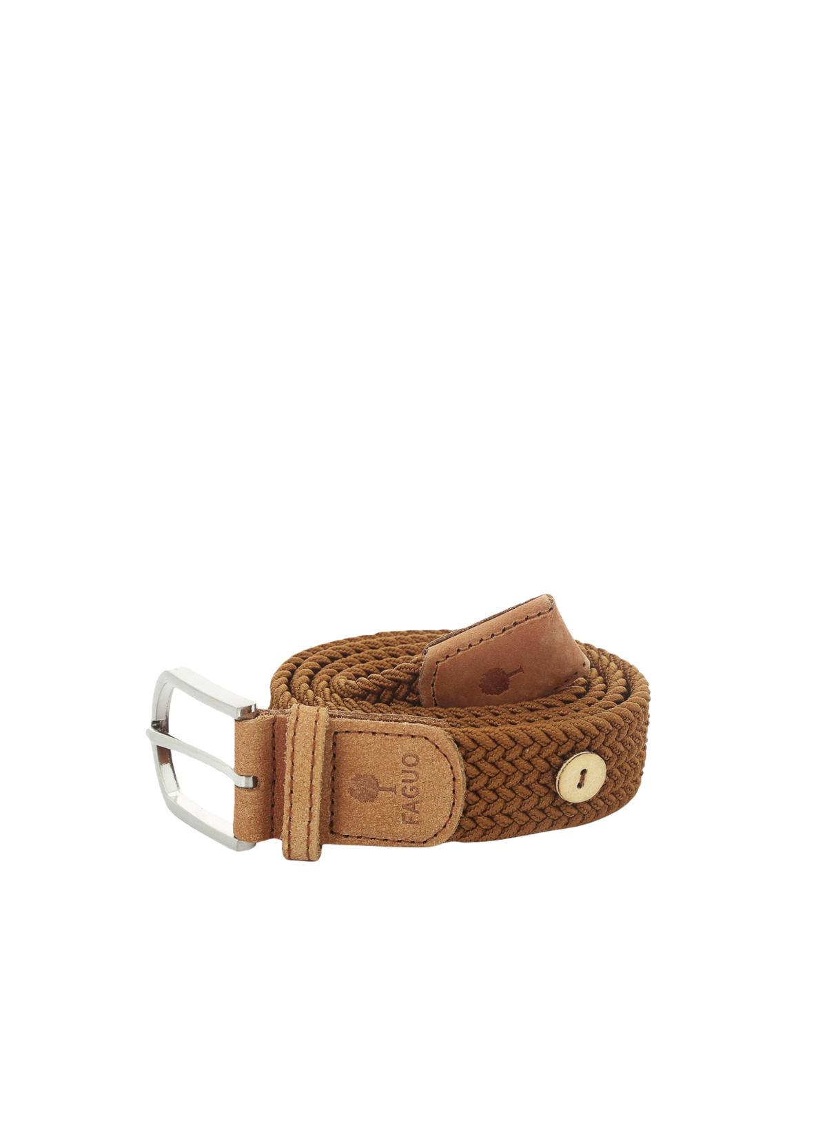 Woven Belt in Camel CAM00 from Faguo