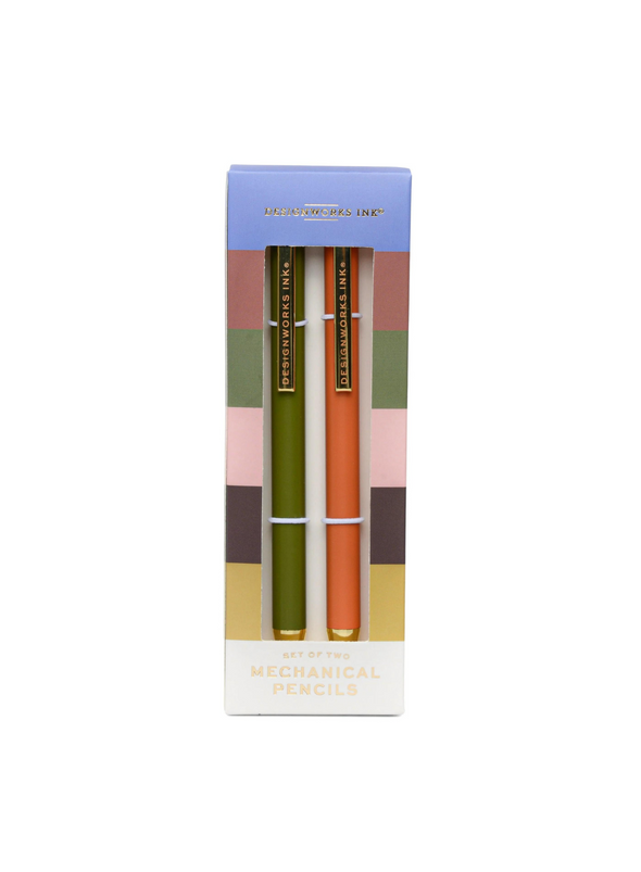 Mechanical Pencils in Army Green & Chilli from Designworks Ink