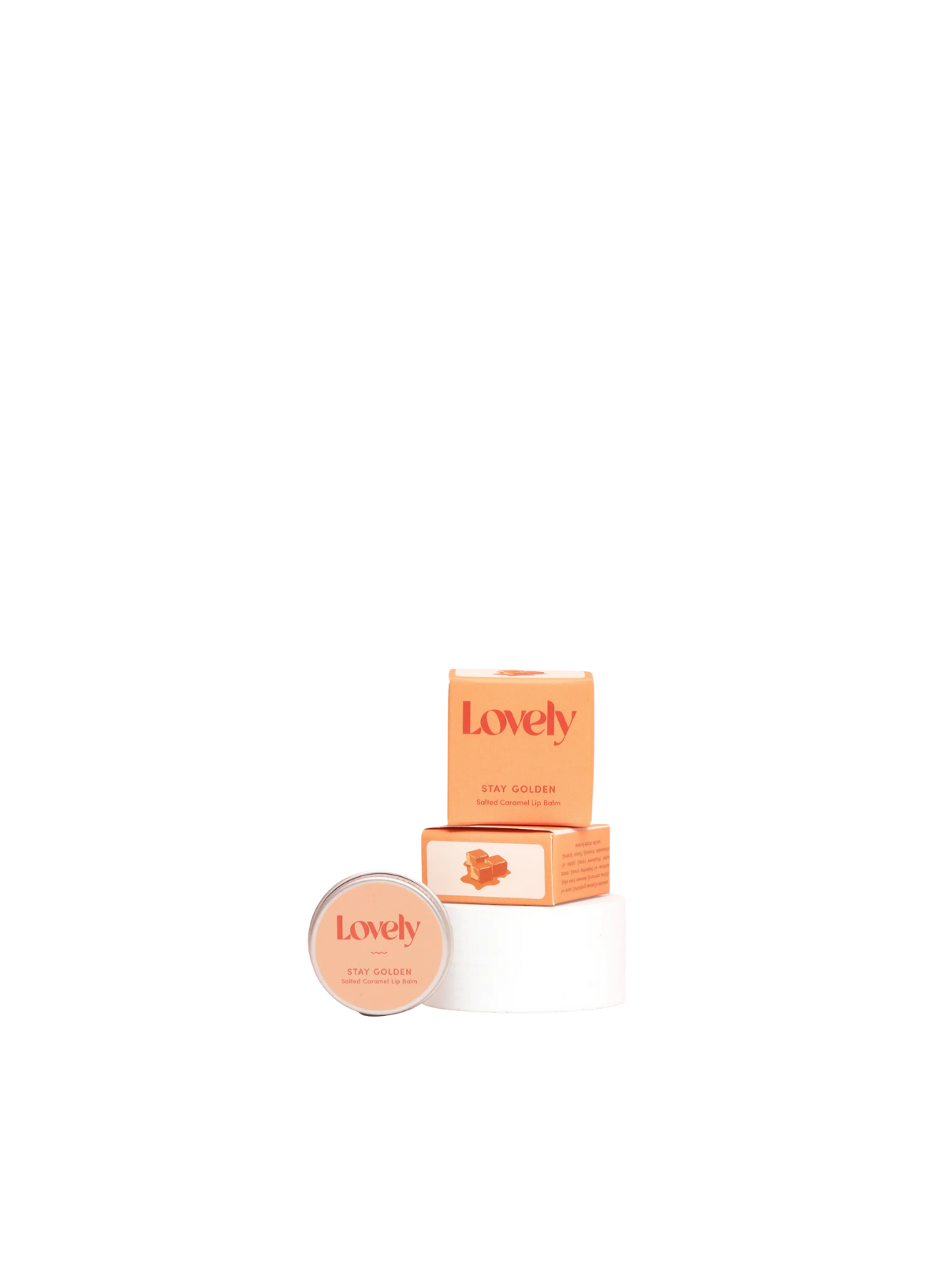 Lip Balm Stay Golden in Salted Caramel from Lovely Skincare