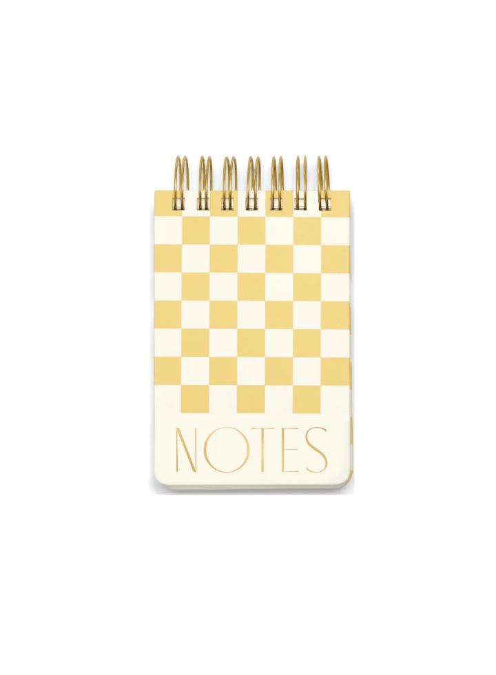 Twin Wire Notepad in Checks from Designworks Ink
