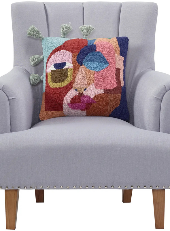 Face With Tassels Hook Cushion from Peking Handicraft