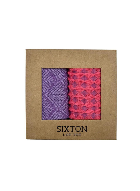 Lilac Mix Duo Sock Box from Sixton