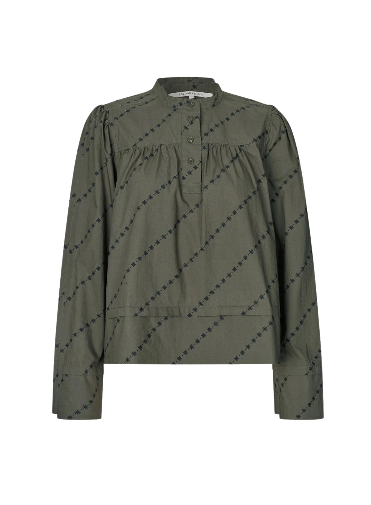 Second Female Jasmina Blouse in Black Olive