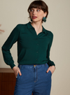 Carina Blouse Ecovero Light in Pine Green from King Louie