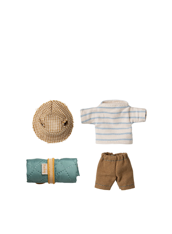 Hiker Mouse, Big Brother, Stripes from Maileg