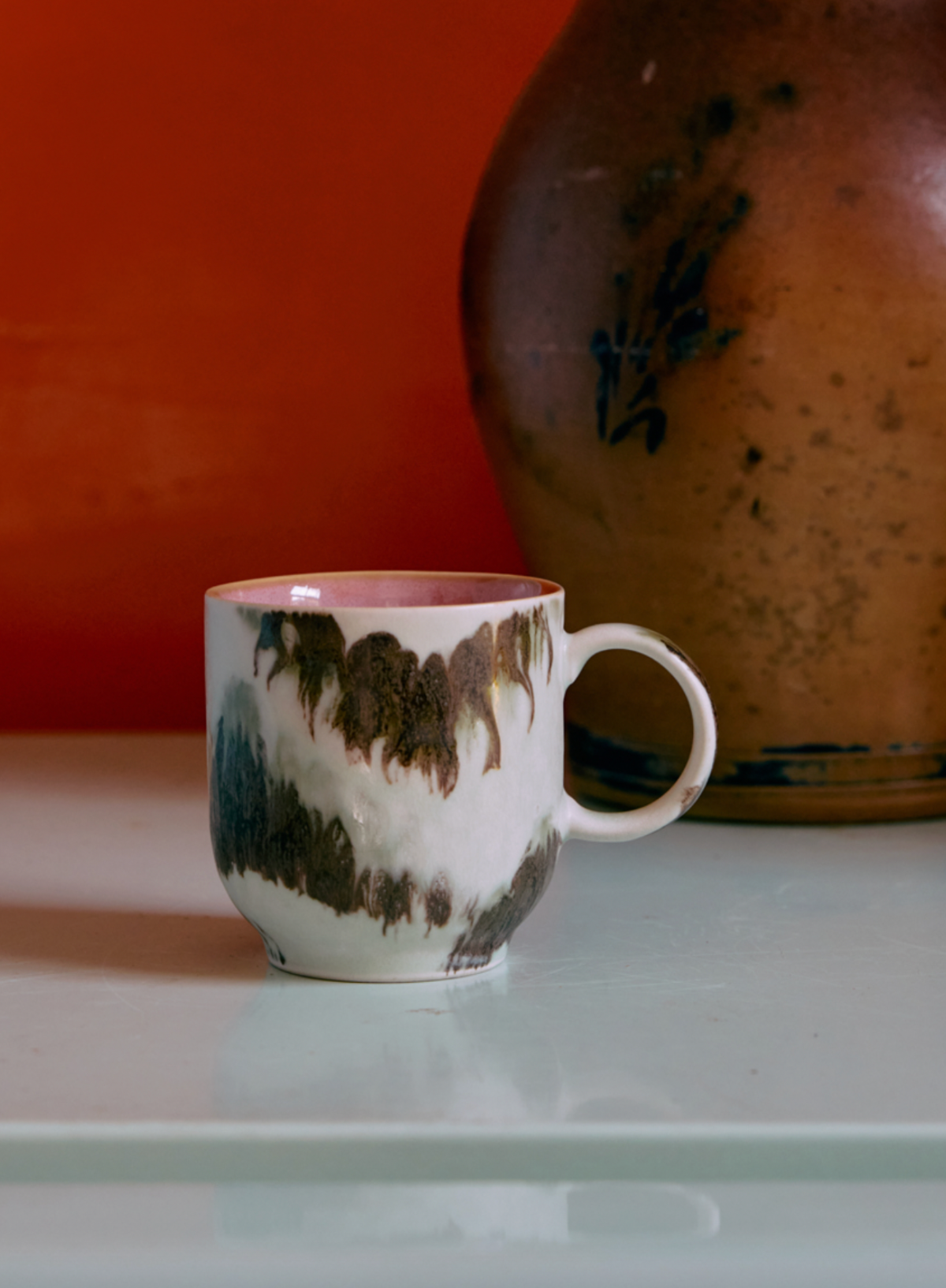 HK Living 70s Ceramics Café Mug in Tide