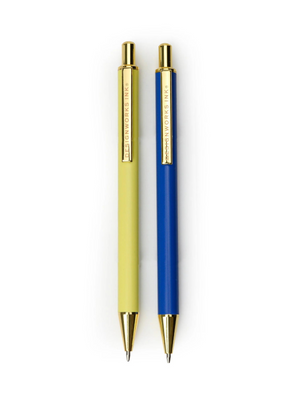 Mechanical Pencils in Cobalt & Citron from Designworks Ink