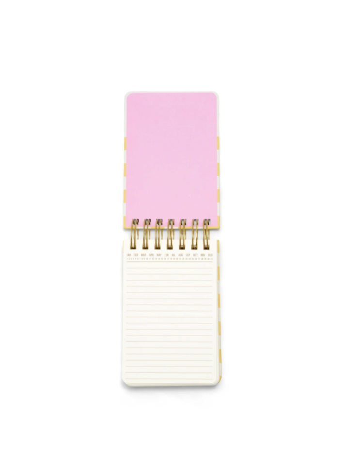 Twin Wire Notepad in Checks from Designworks Ink