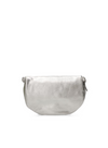 Leather Bum Bag in Silver from Maruti