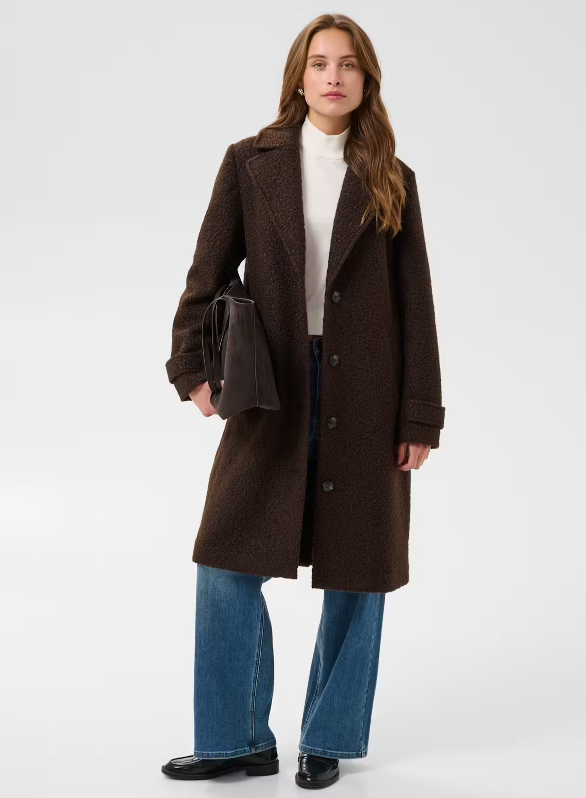 Kaffe Anne Coat in Coffee Bean