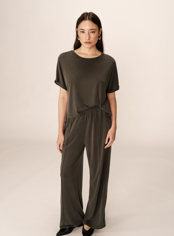 Parma T-Shirt in Kaki from Grace & Mila