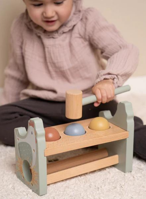 Pounding Bench with Rolling Balls Little Farm from Little Dutch