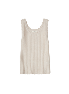 Sebas Knit Vest in Natural from Yerse