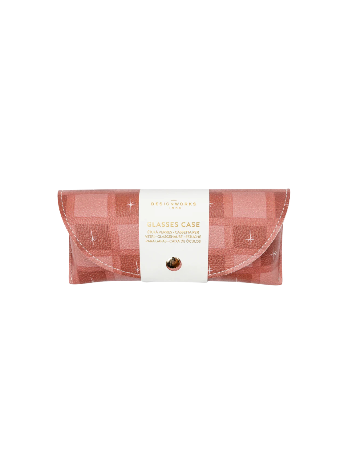 Designworks Ink Printed Glasses Case - Check