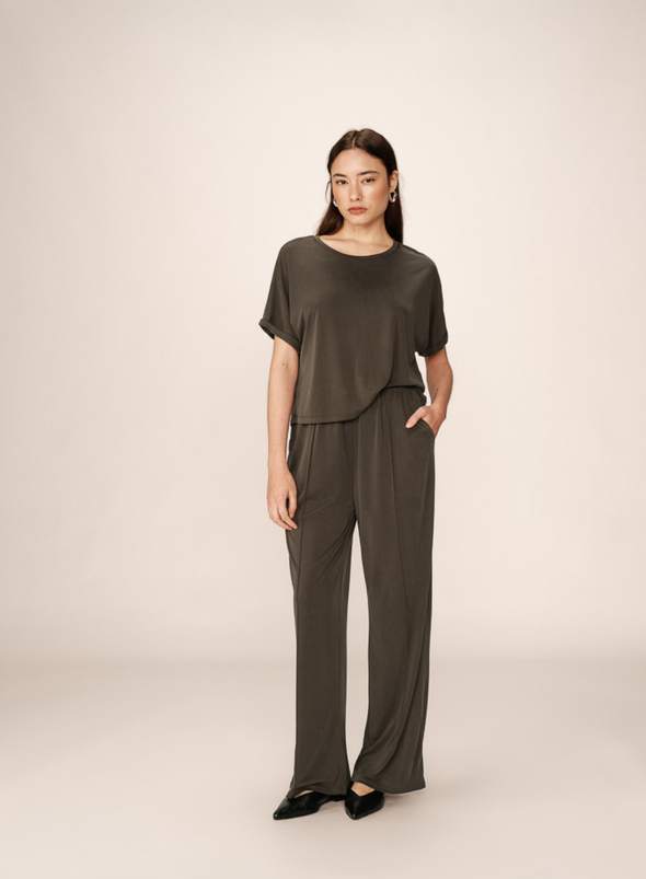 Parma T-Shirt in Kaki from Grace & Mila