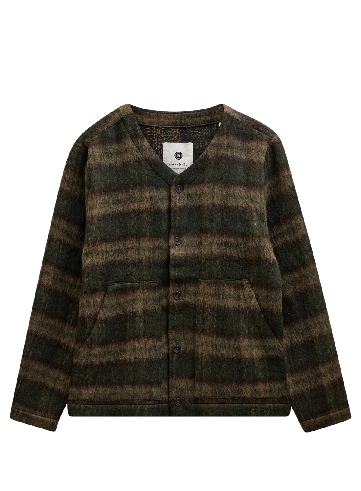 Anerkjendt Dan Heavy Twill Overshirt in Forest Night