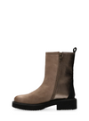 Sarah Nubuck Boots in Taupe/Metallic Bronze from Maruti