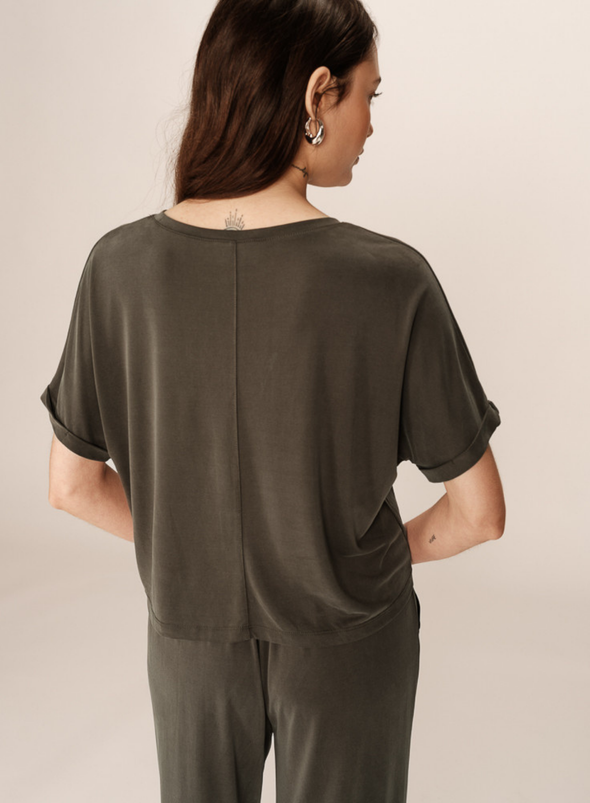 Parma T-Shirt in Kaki from Grace & Mila