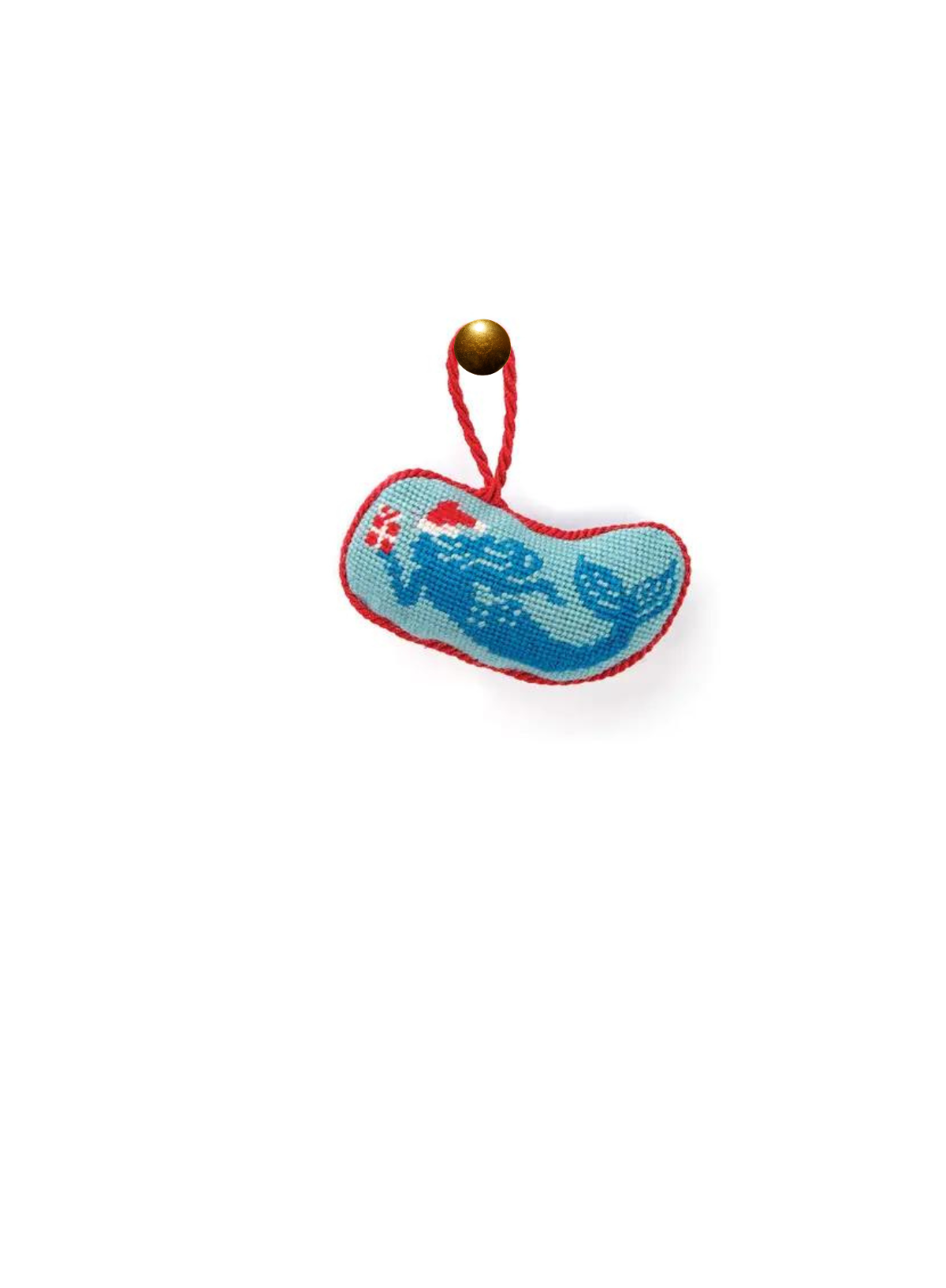 Christmas Mermaid Needlepoint Ornament from Peking Handicraft