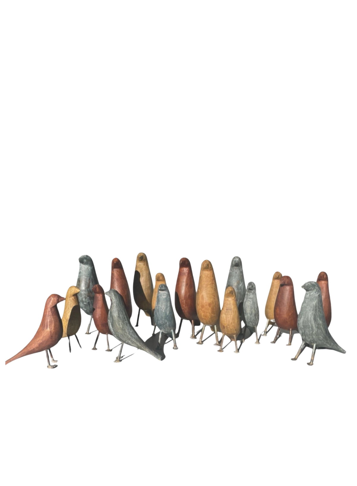 Standing Hand Carved Wooden Bird from Sugarboo & Co