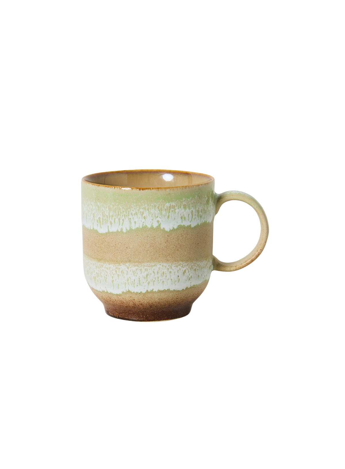 HK Living 70s Ceramics Café Mug in Umber