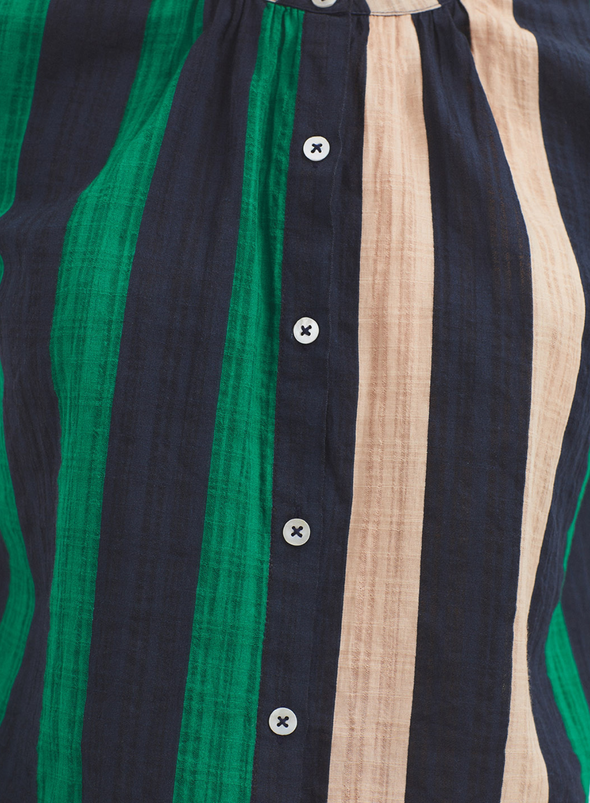 Multi Stripe Print 'Mao Shirt' from Nice Things