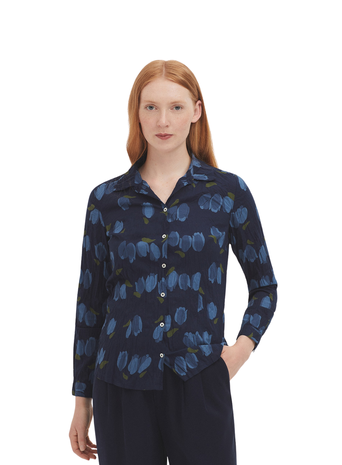 Tulips Print Basic Shirt #99 from Nice Things