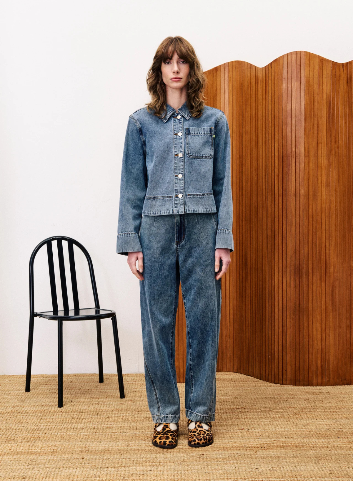 Camus Jacket in Blue Jean from FRNCH