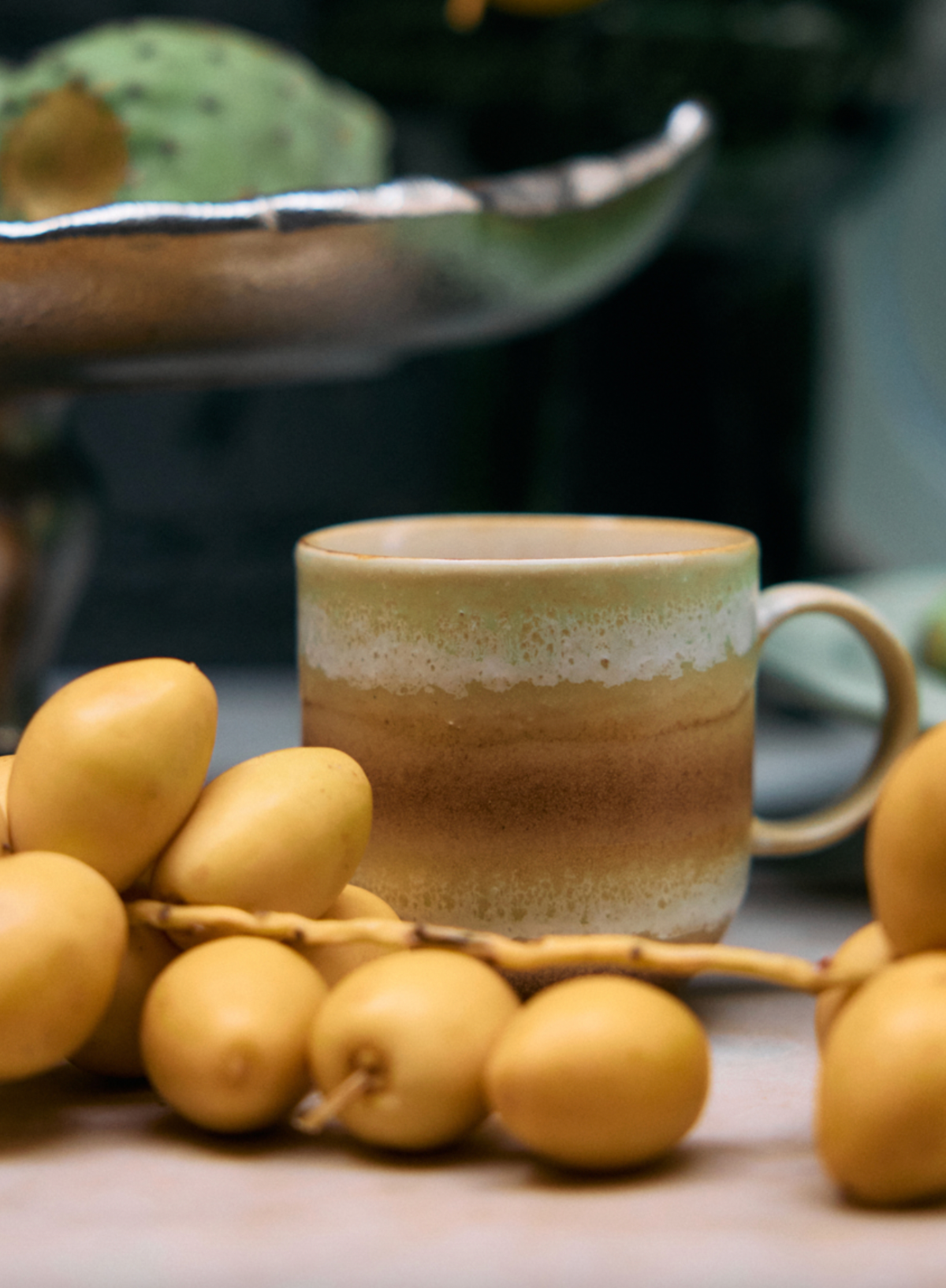 HK Living 70s Ceramics Café Mug in Umber