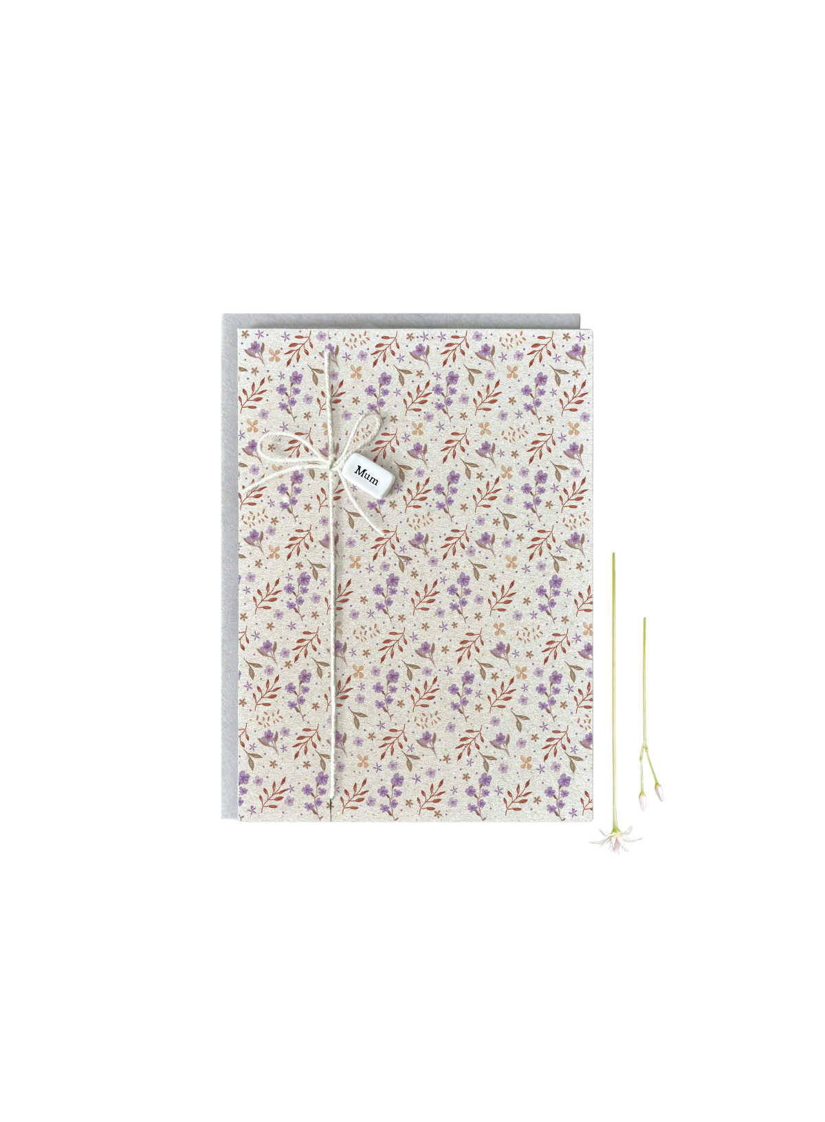 East of India Porcelain tag card Mum