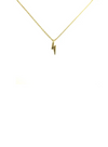 Core Range Golden Lightning Bolt Necklace from Sixton