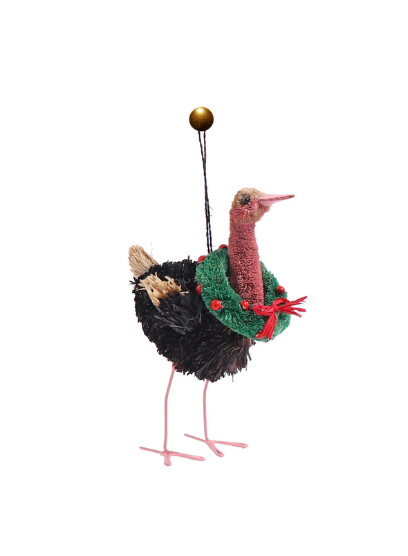 Bristle Ostrich Christmas Decoration from Studio THIE