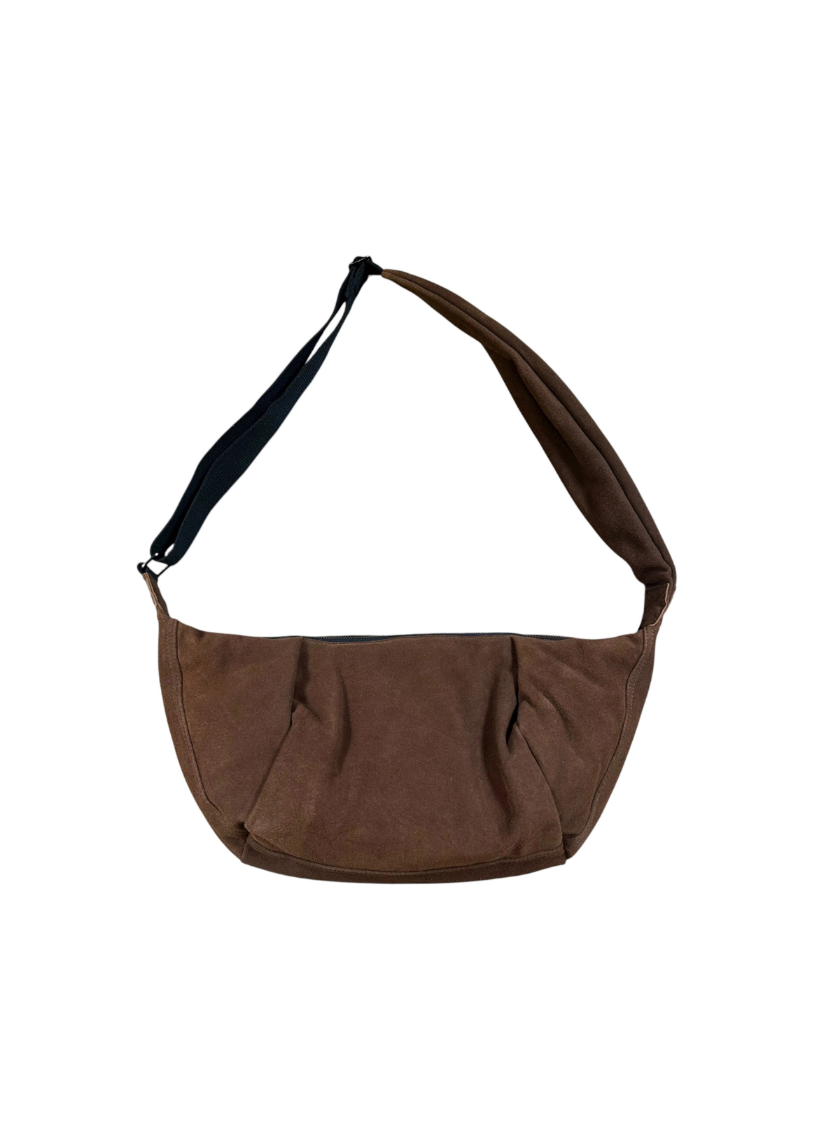 Sixton Brixton Cross Body Sling Bag - Brown Suede - Large