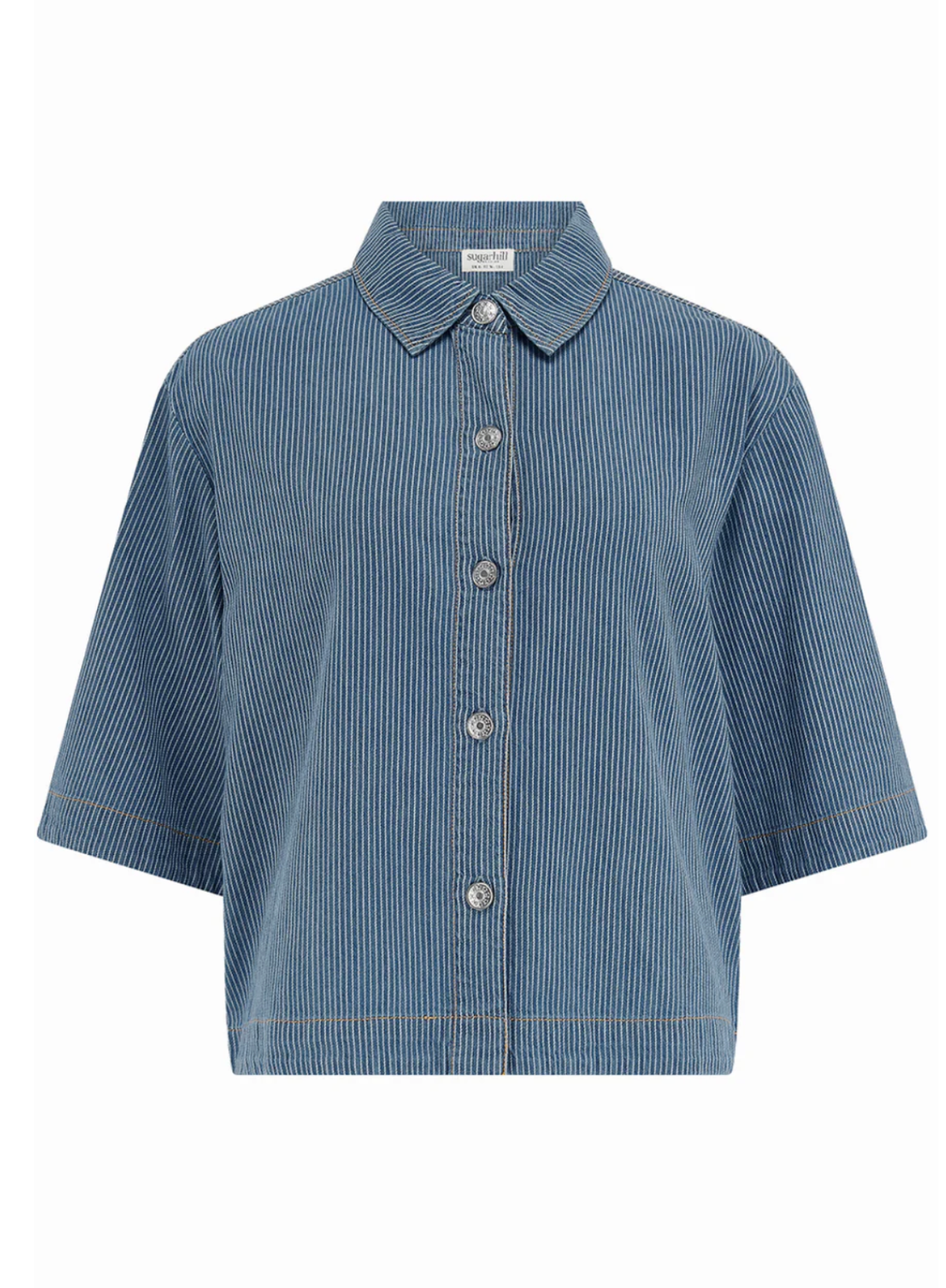 Sugarhill Amity Jacket Blue Stripe Denim