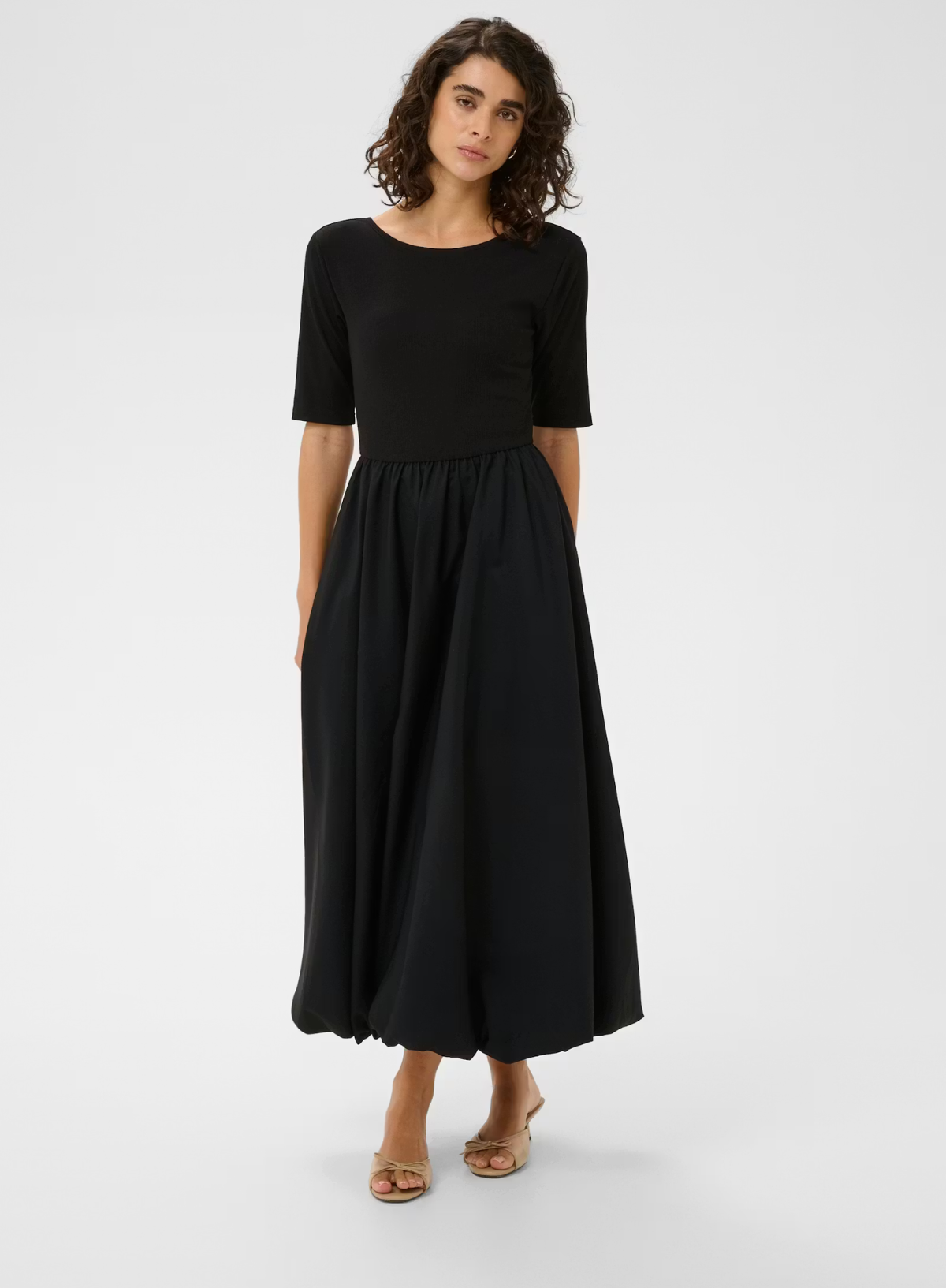 Kaffe Kirsten Dress in Black Deep