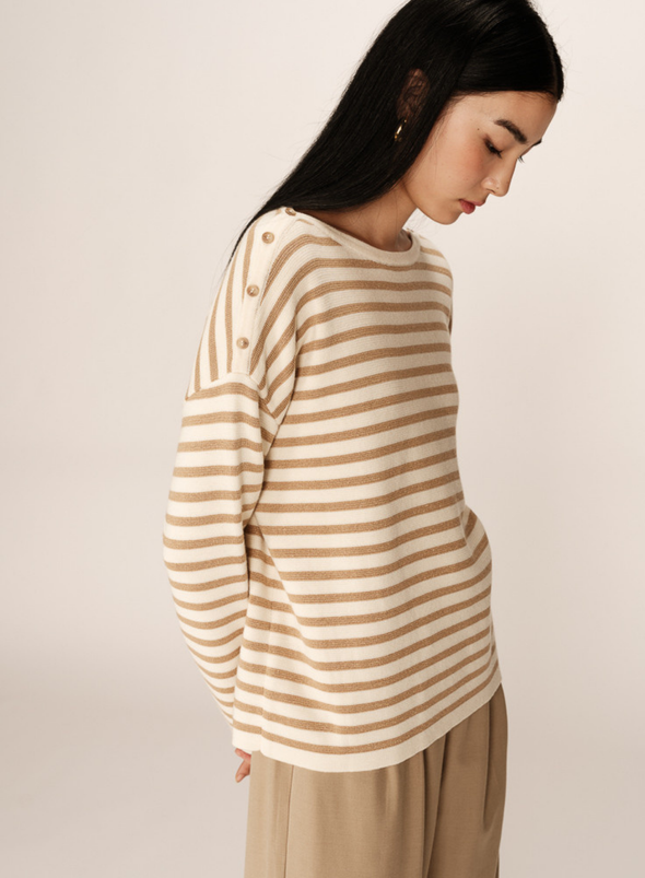 Pachamama Jumper in Orange Stripe from Grace & Mila