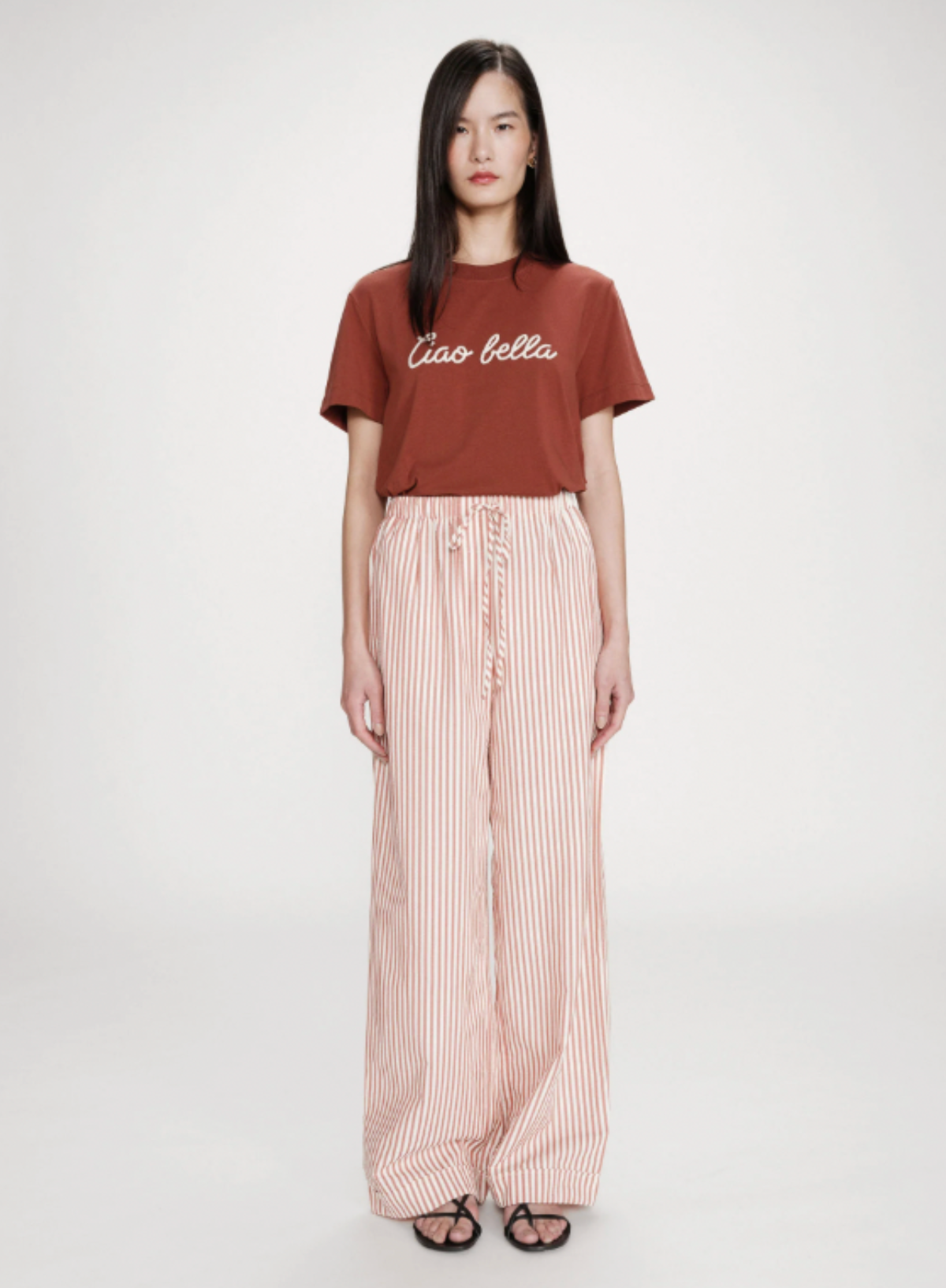 Grace & Mila Volute Trousers in Coral