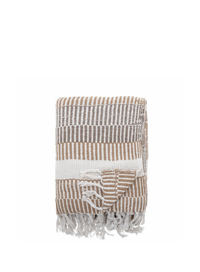 Isnel Nature Recycled Cotton Throw from Bloomingville