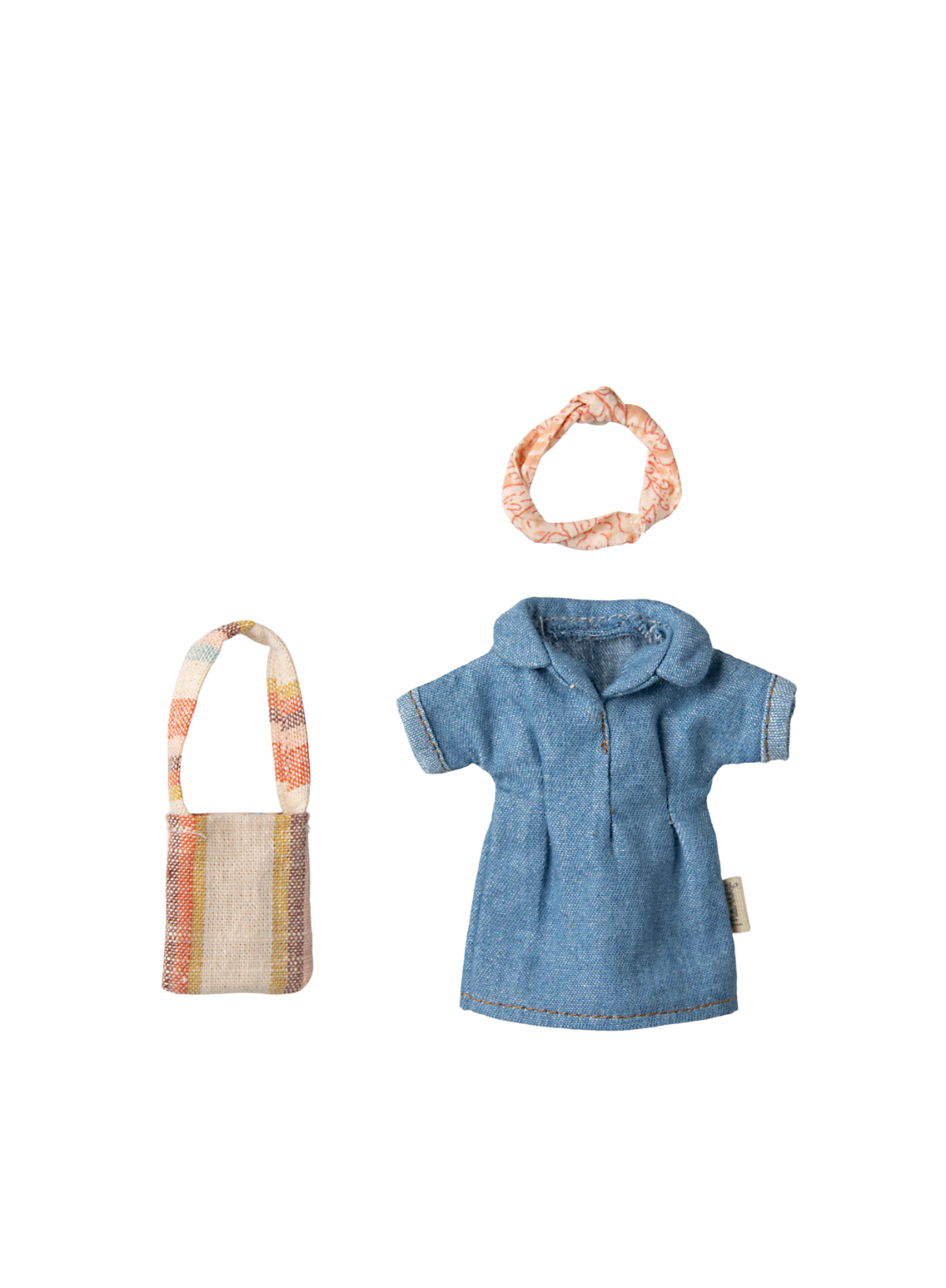 Denim Dress and Bag, Mum Mouse from Maileg