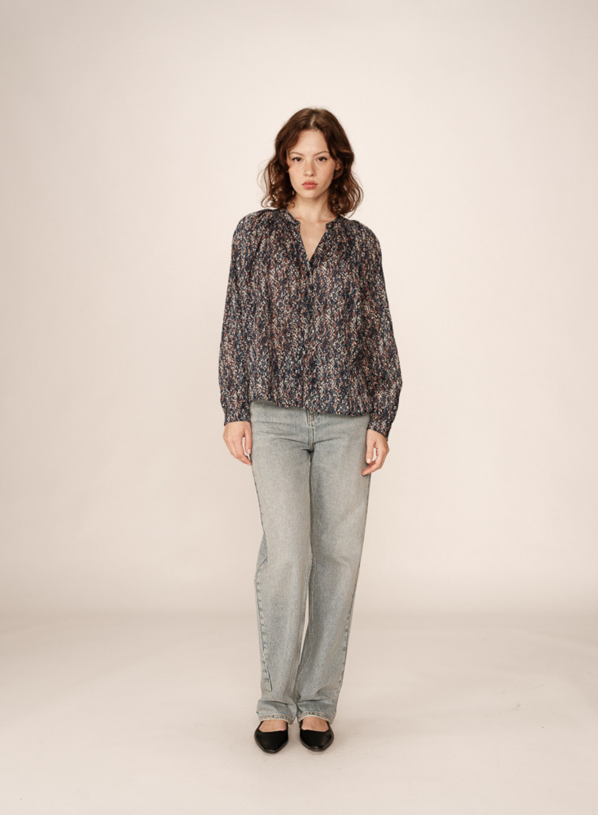 Platane Blouse in Marine from Grace & Mila