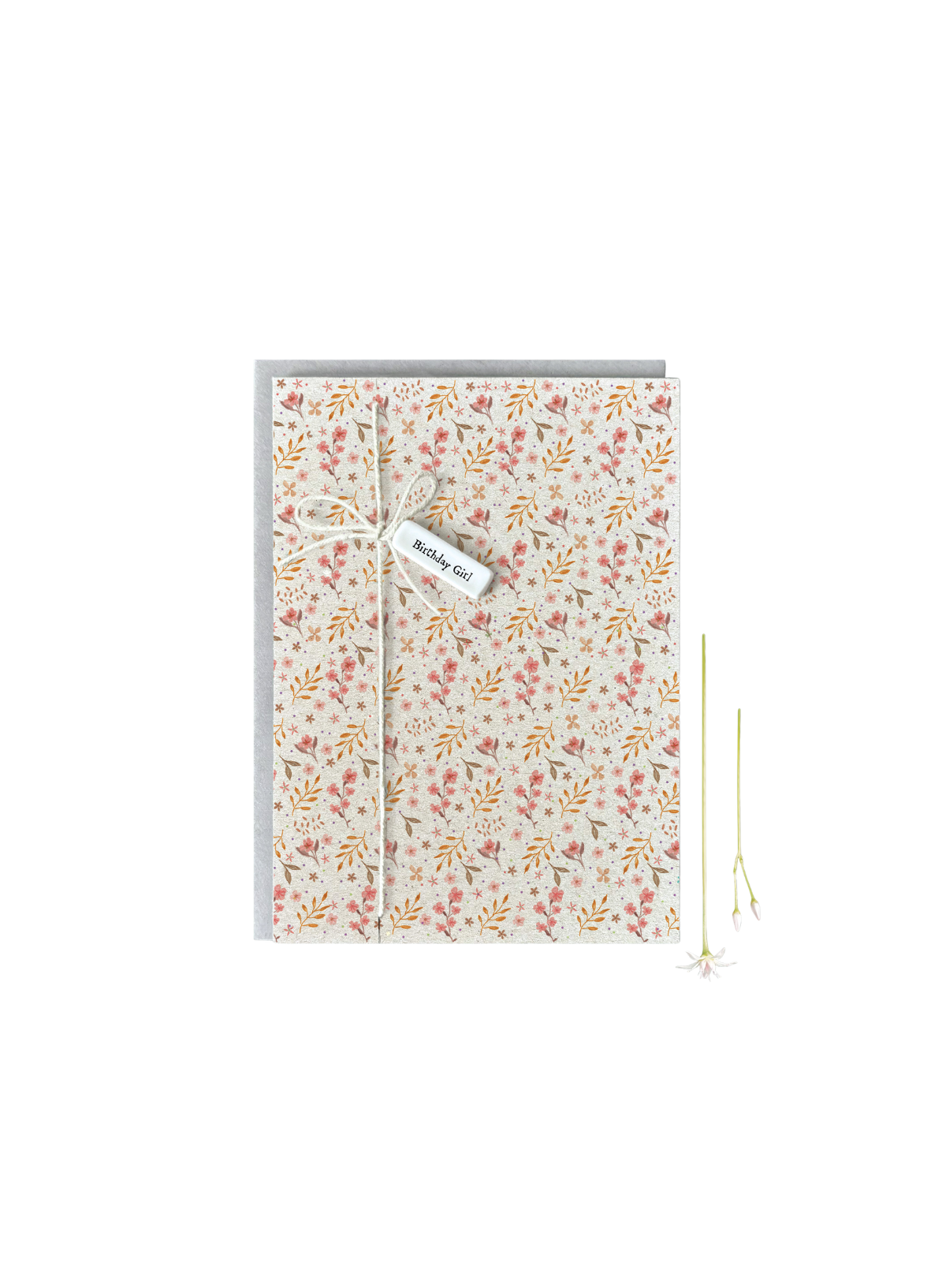 East of India Porcelain tag card Birthday girl