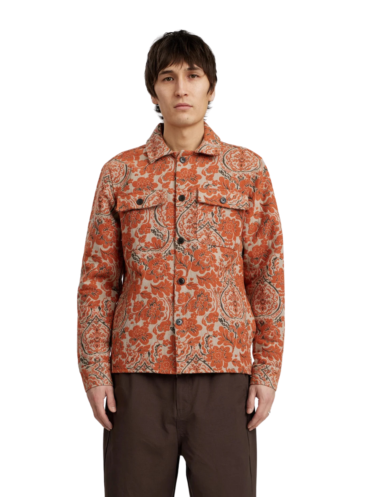 Oscar Flower Overshirt in Incense from Anerkjendt