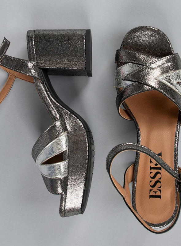Cleo Heels in Vegan Anthracite from Esska